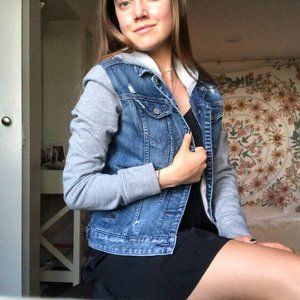 Express, Layered Denim Jacket